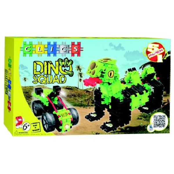 Clics Dino Box - 5 Constructies (RC101) 