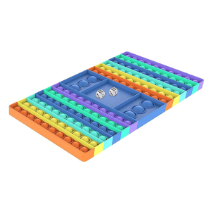 Pop It buborékpukkasztó társasjáték dobókockákkal / stresszoldó játék | Rubik kocka