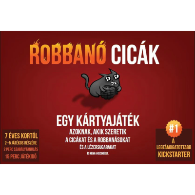 Robbanó cicák Társasjáték, Magyar nyelvű | Rubik kocka