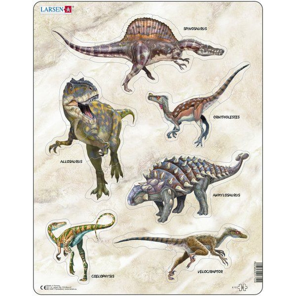Larsen maxi puzzle 30 db-os Dinoszauruszok 1 X12